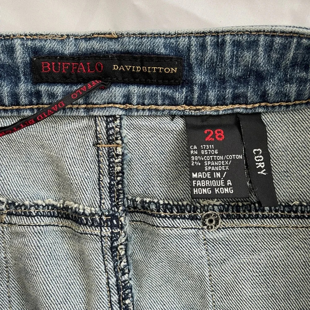 Buffalo David Bitton Cory Denim Mini Skirt Size 28 - Picture 5 of 9